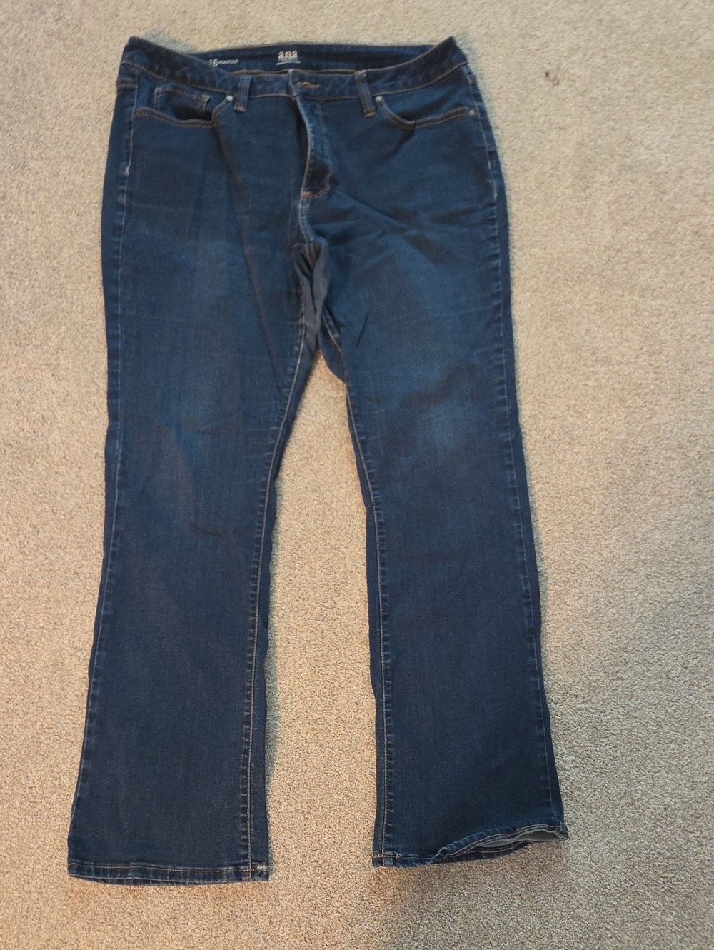 a.n.a Women's Dark Blue Boot Cut Jeans